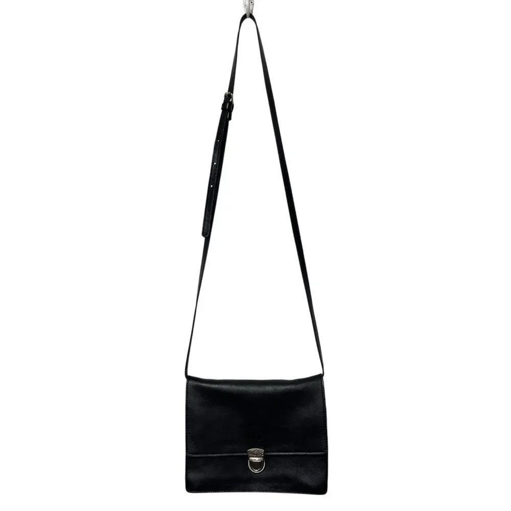 PATRICIA NASH Black Leather Crossbody Bag
